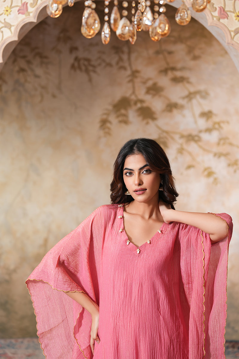 Sharbati Tissue Silk Kaftan Set