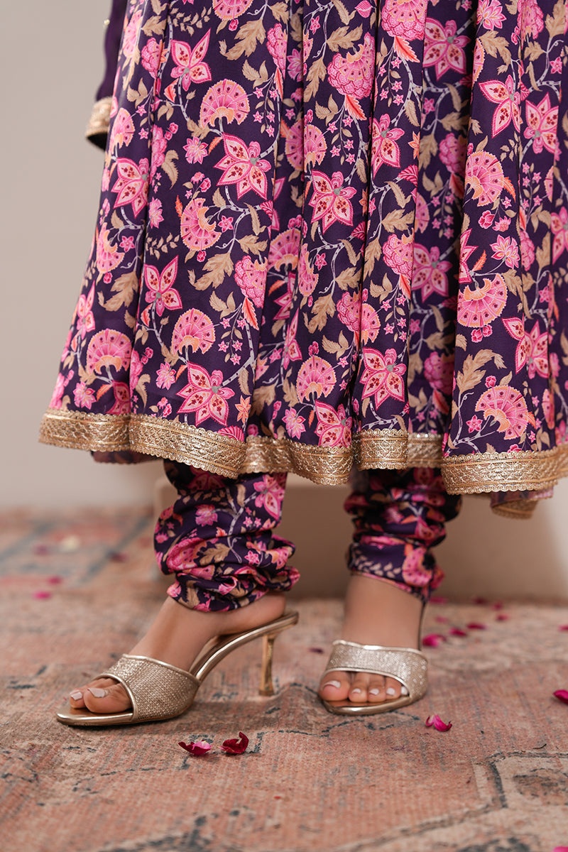 Zinnia Gul Anarkali Set With Dupatta