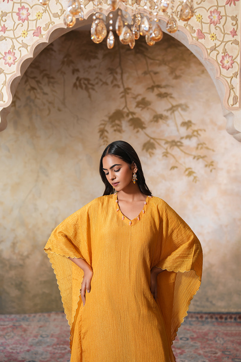 Sunehra Tissue Silk Kaftan