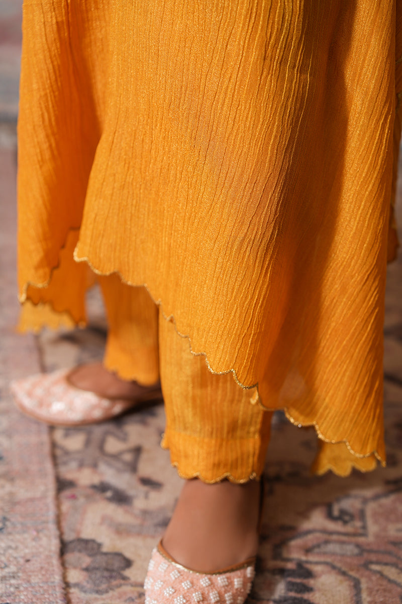 Sunehra Tissue Silk Kaftan Set