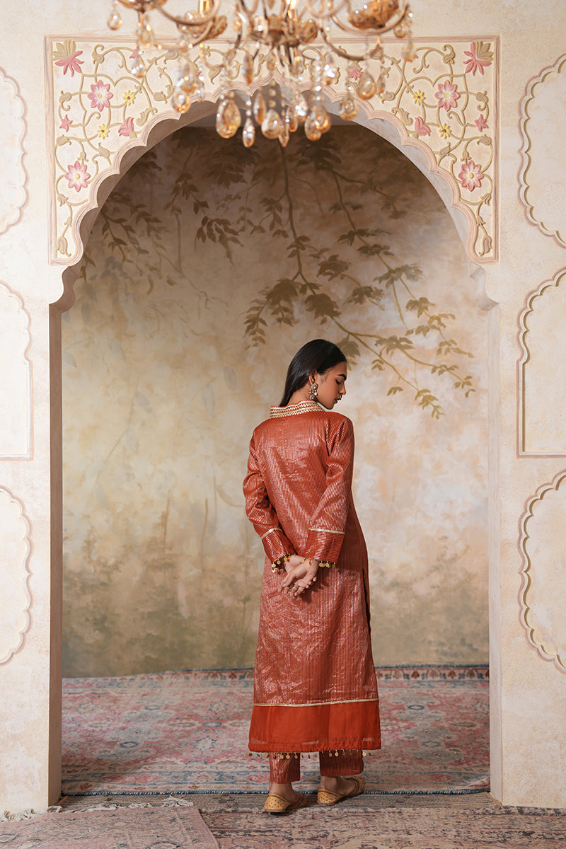 Zangi Gota Kurta Set With Dupatta