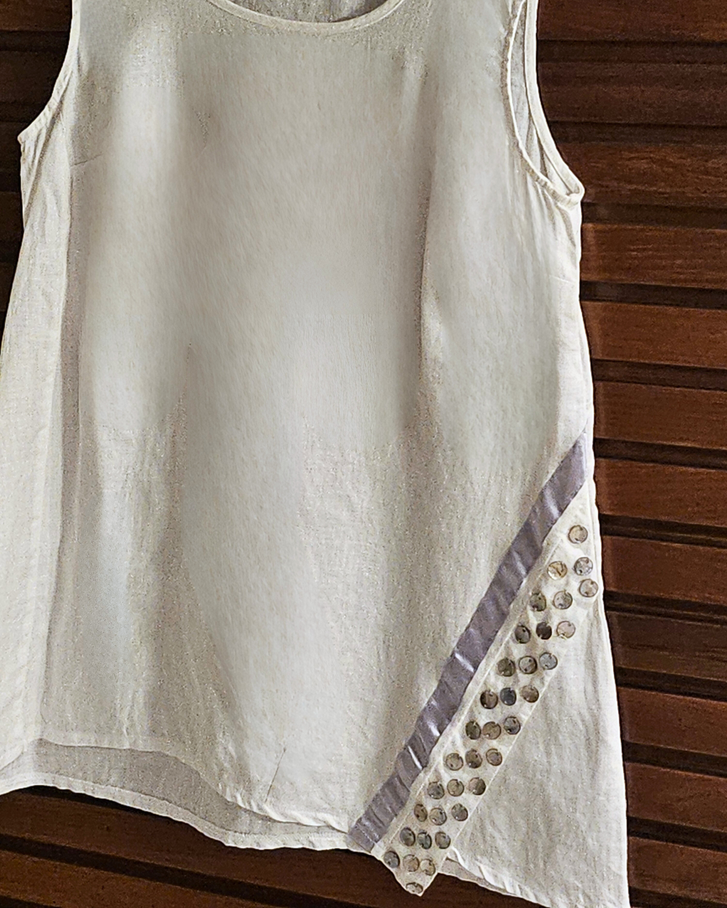 Buttoned Linen Top