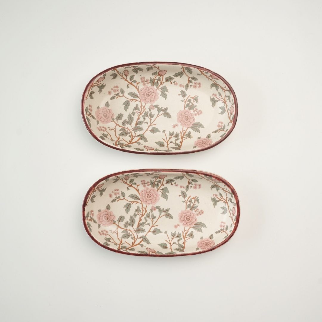 Oval cocktail tray | Peony | Single