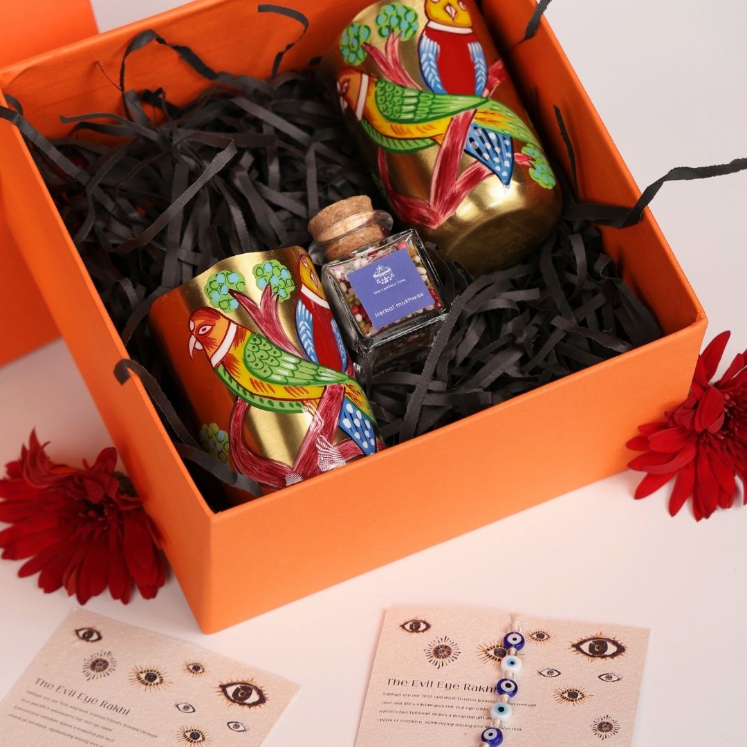 Brass Tumbler Gift Set