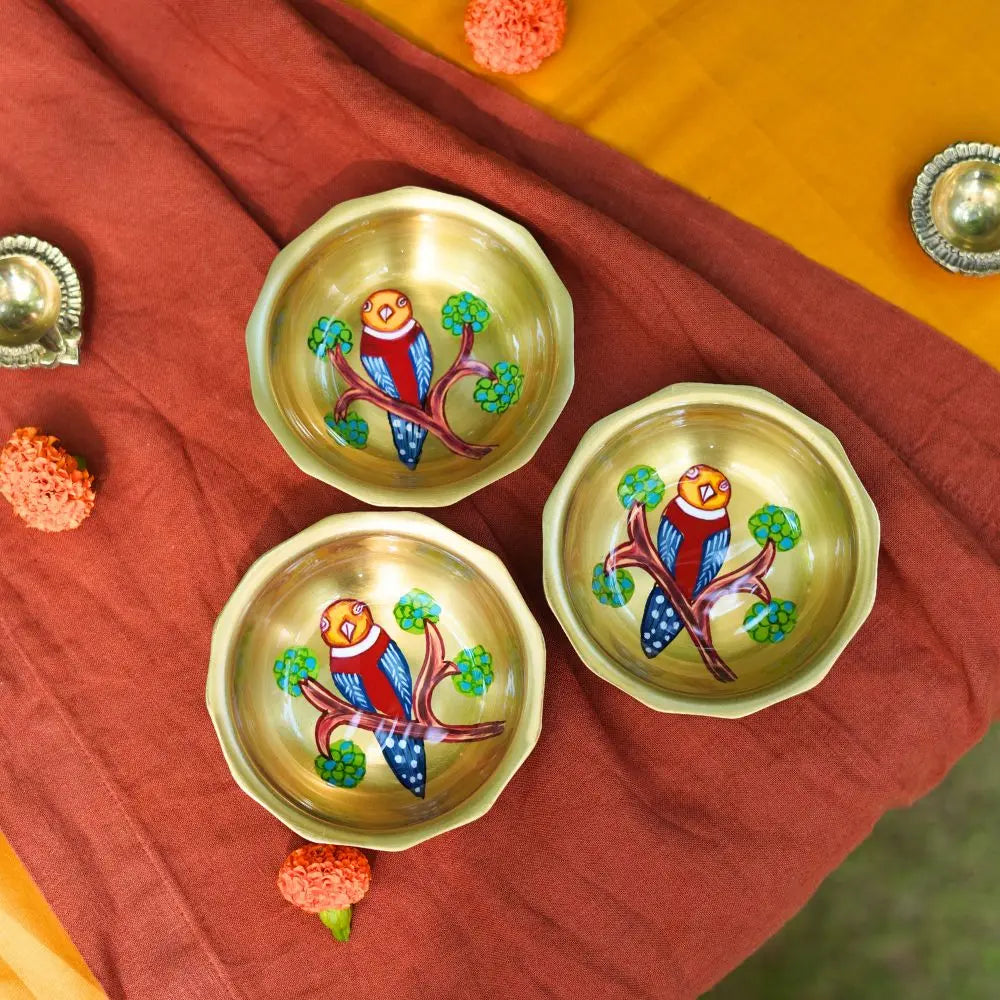 Tota Maina Brass Nut Bowl