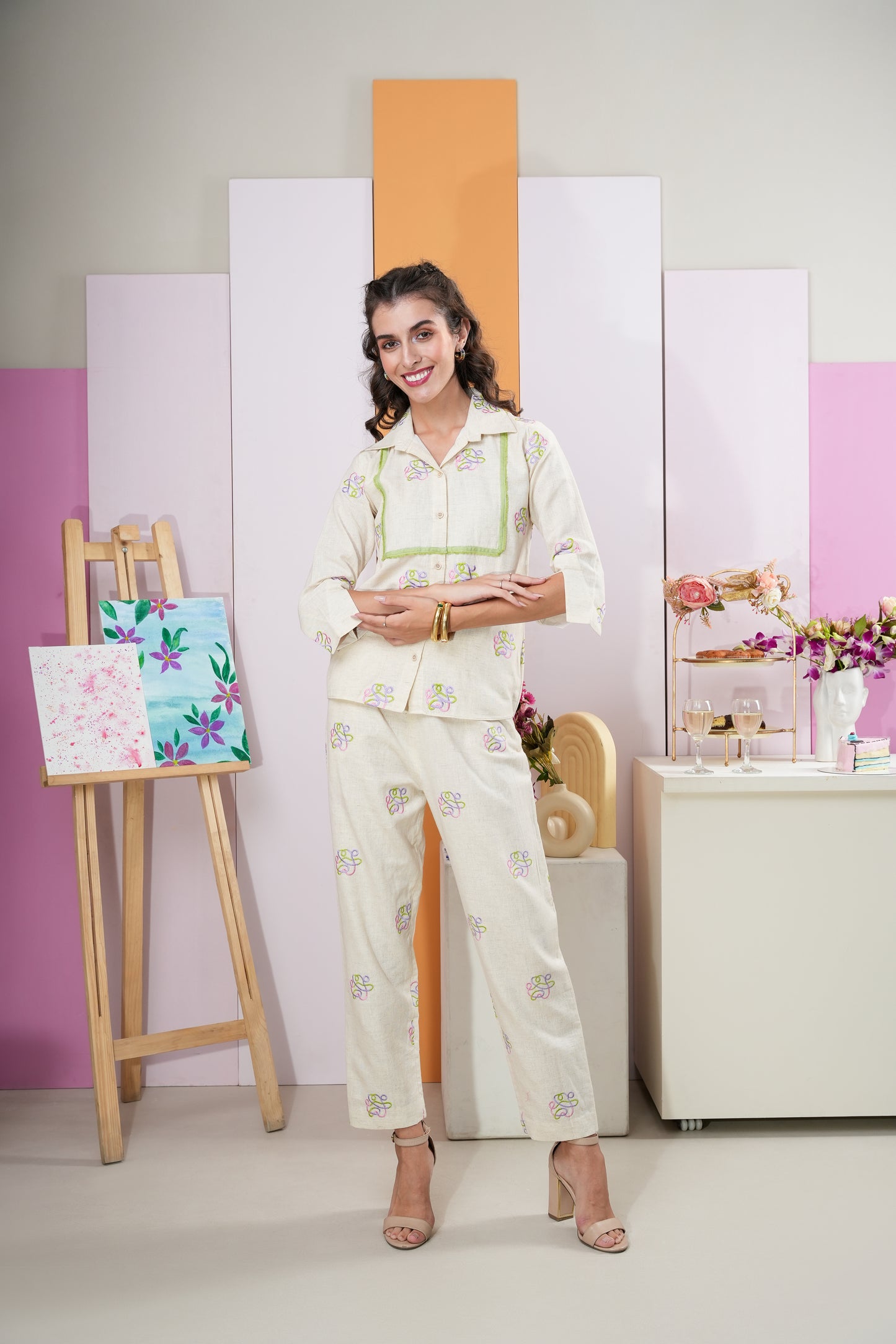 Floral White Co-ord Set
