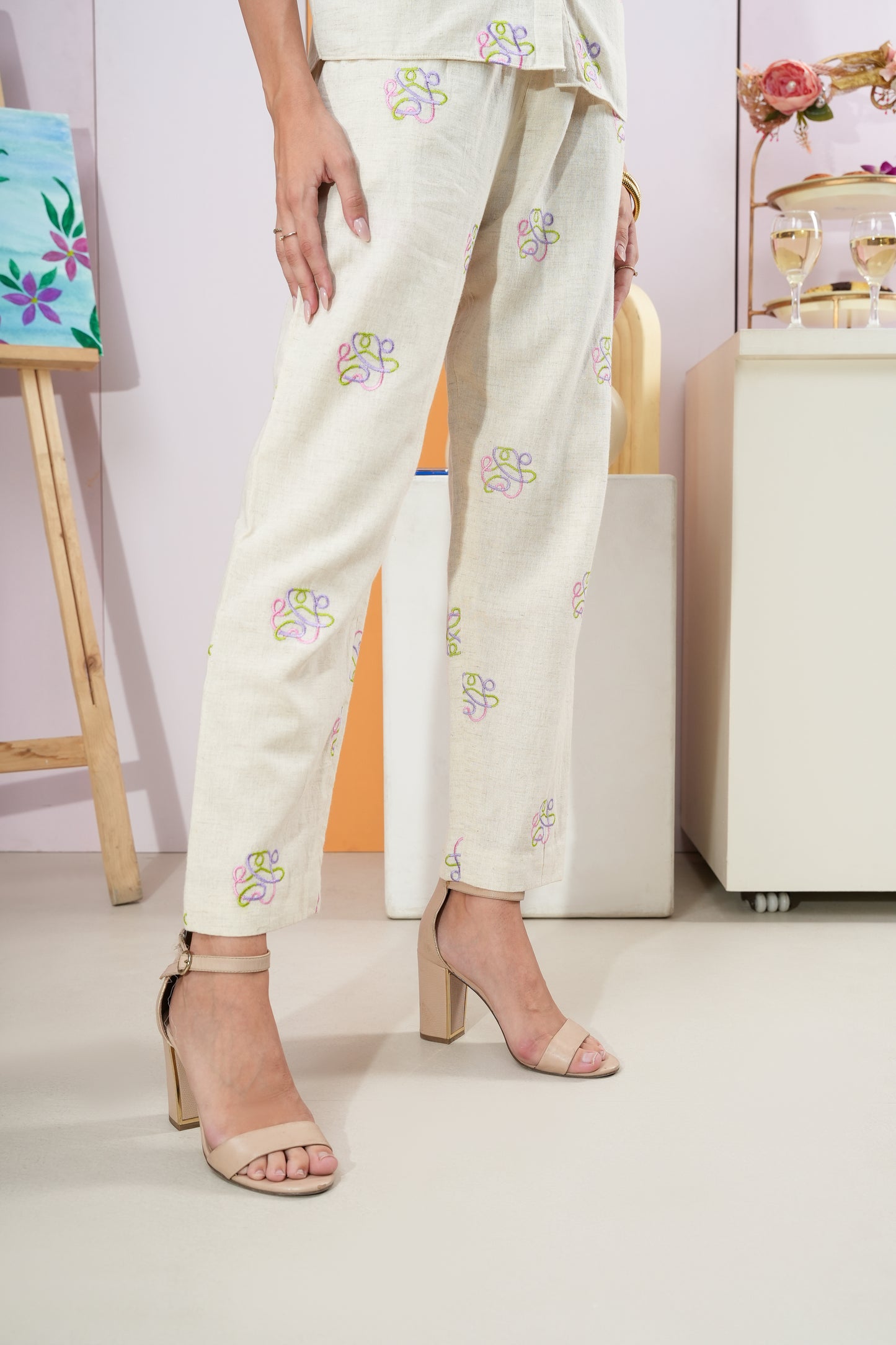 Floral White Co-ord Set