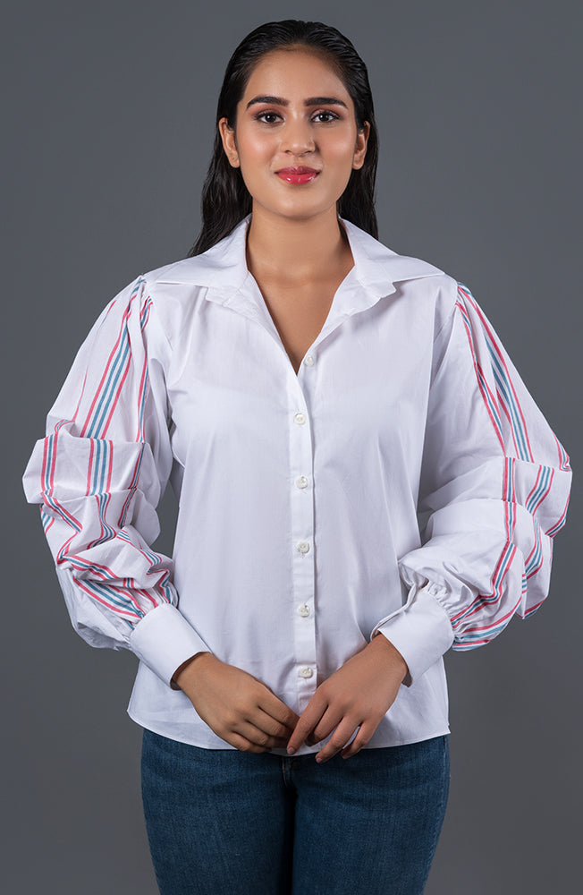 Puffed Stripe Shirt