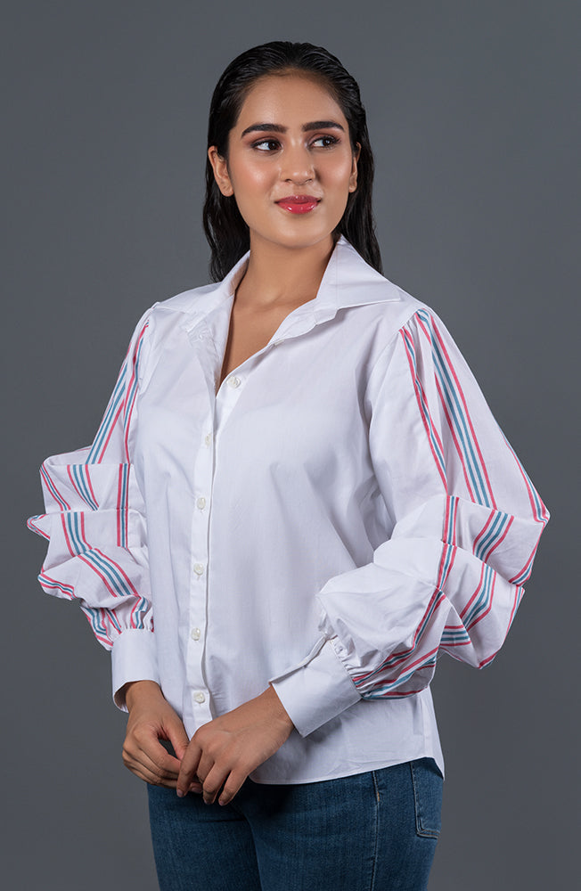 Puffed Stripe Shirt