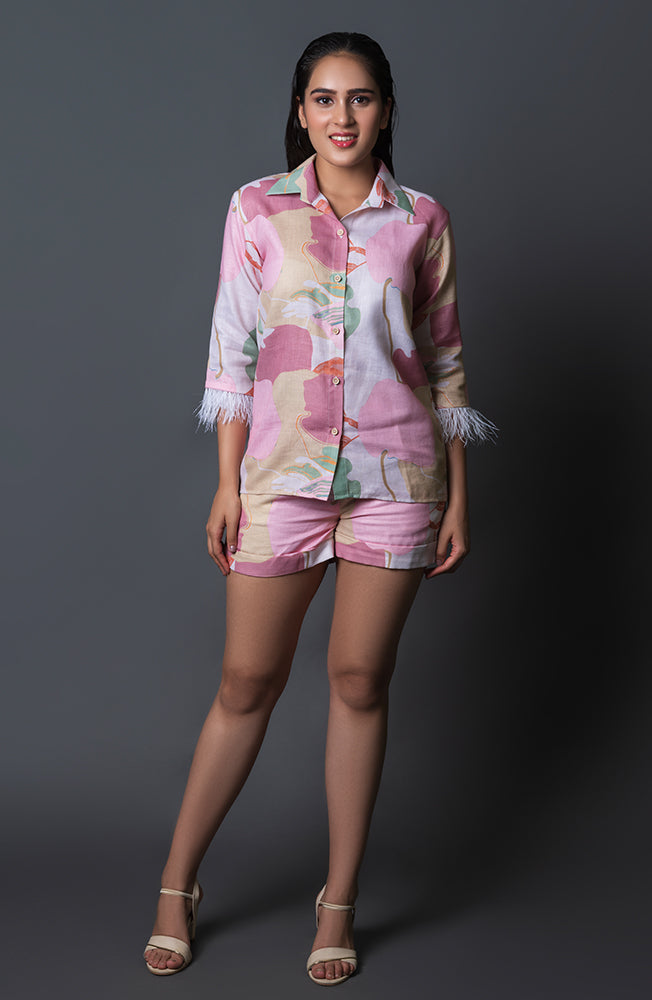 Airy Avian Co-Ord (Pink)