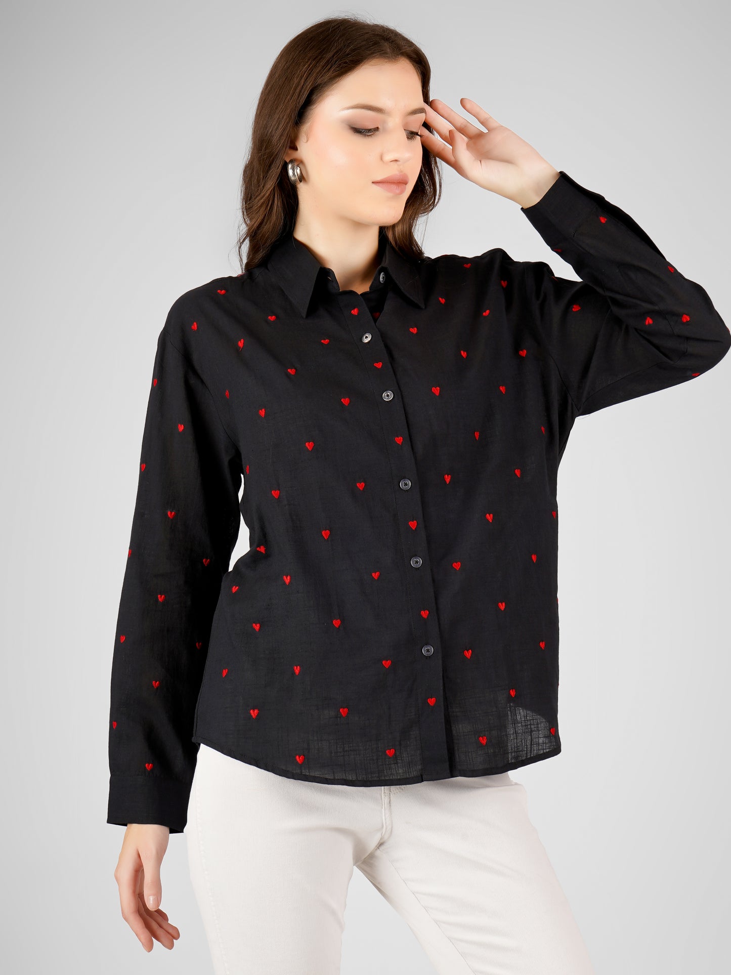 All Hearts Shirt -Black