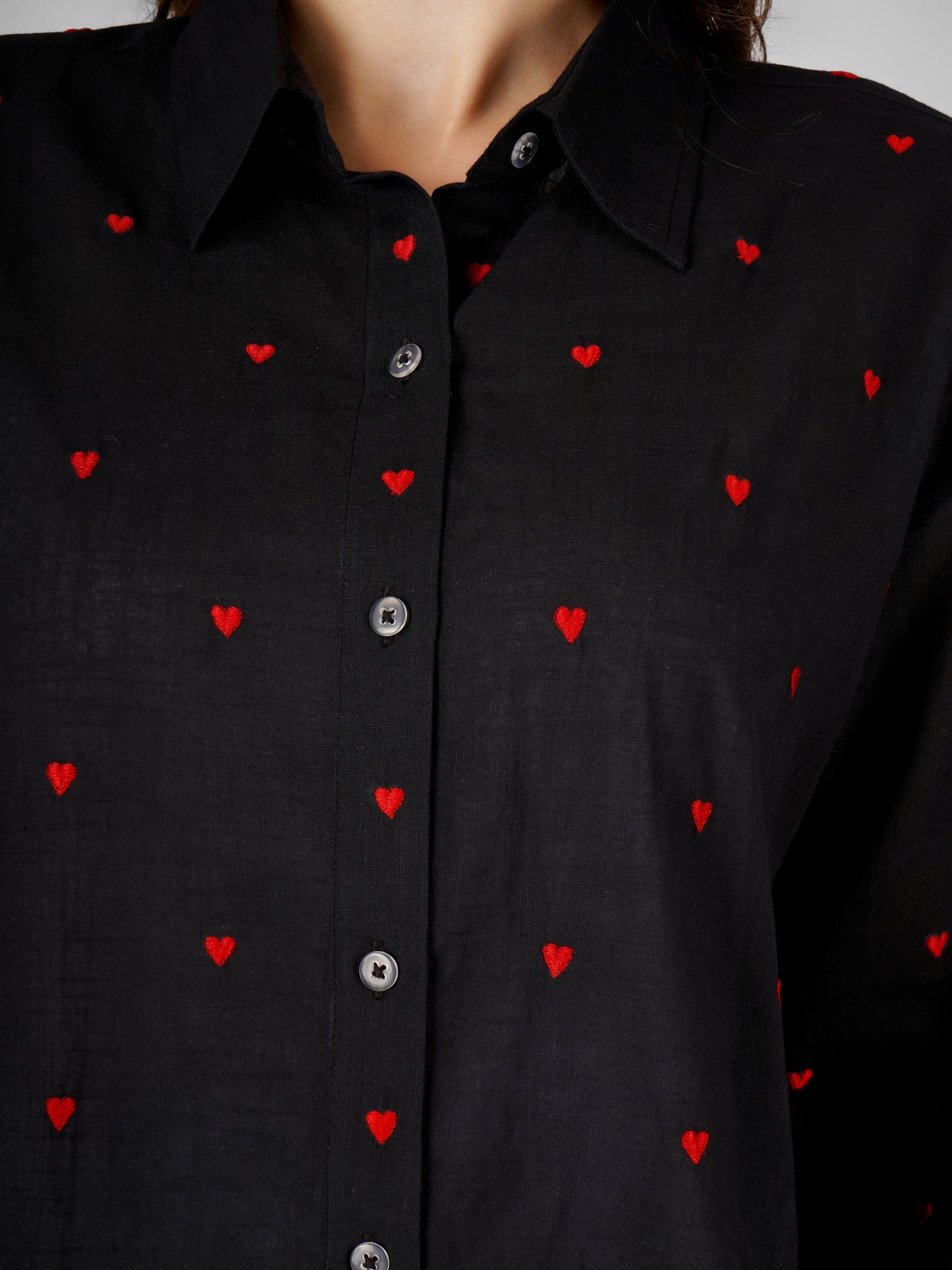 All Hearts Shirt -Black