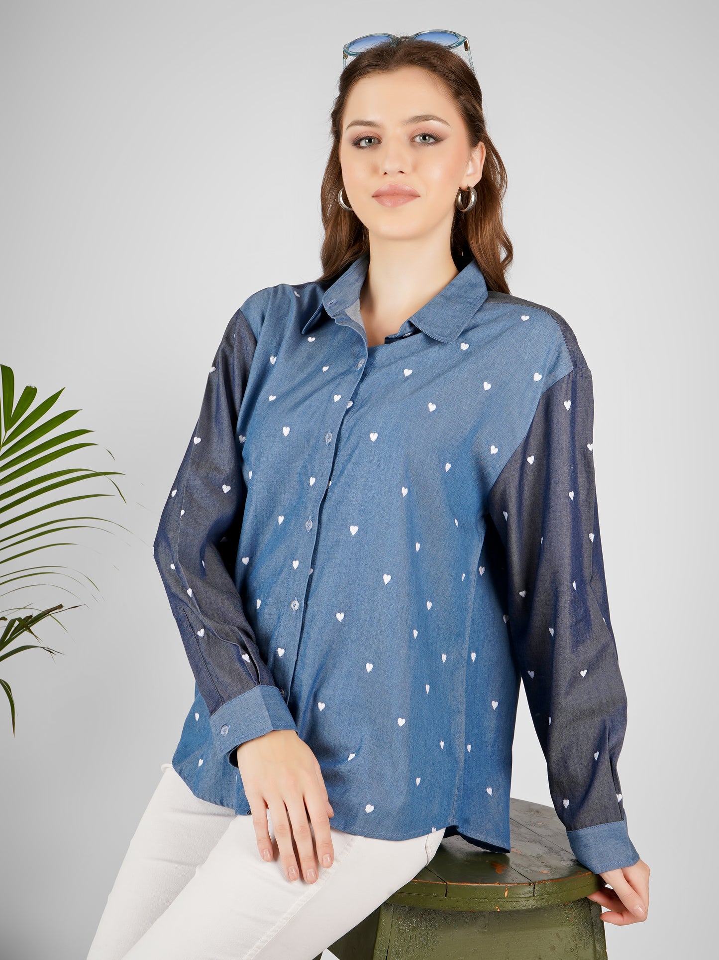 All Hearts Shirt -Blue