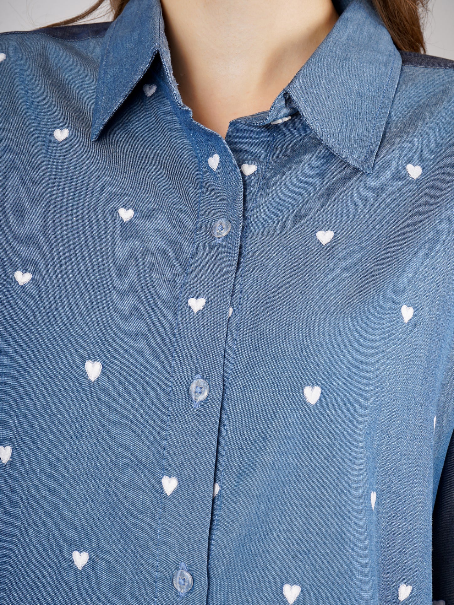 All Hearts Shirt -Blue