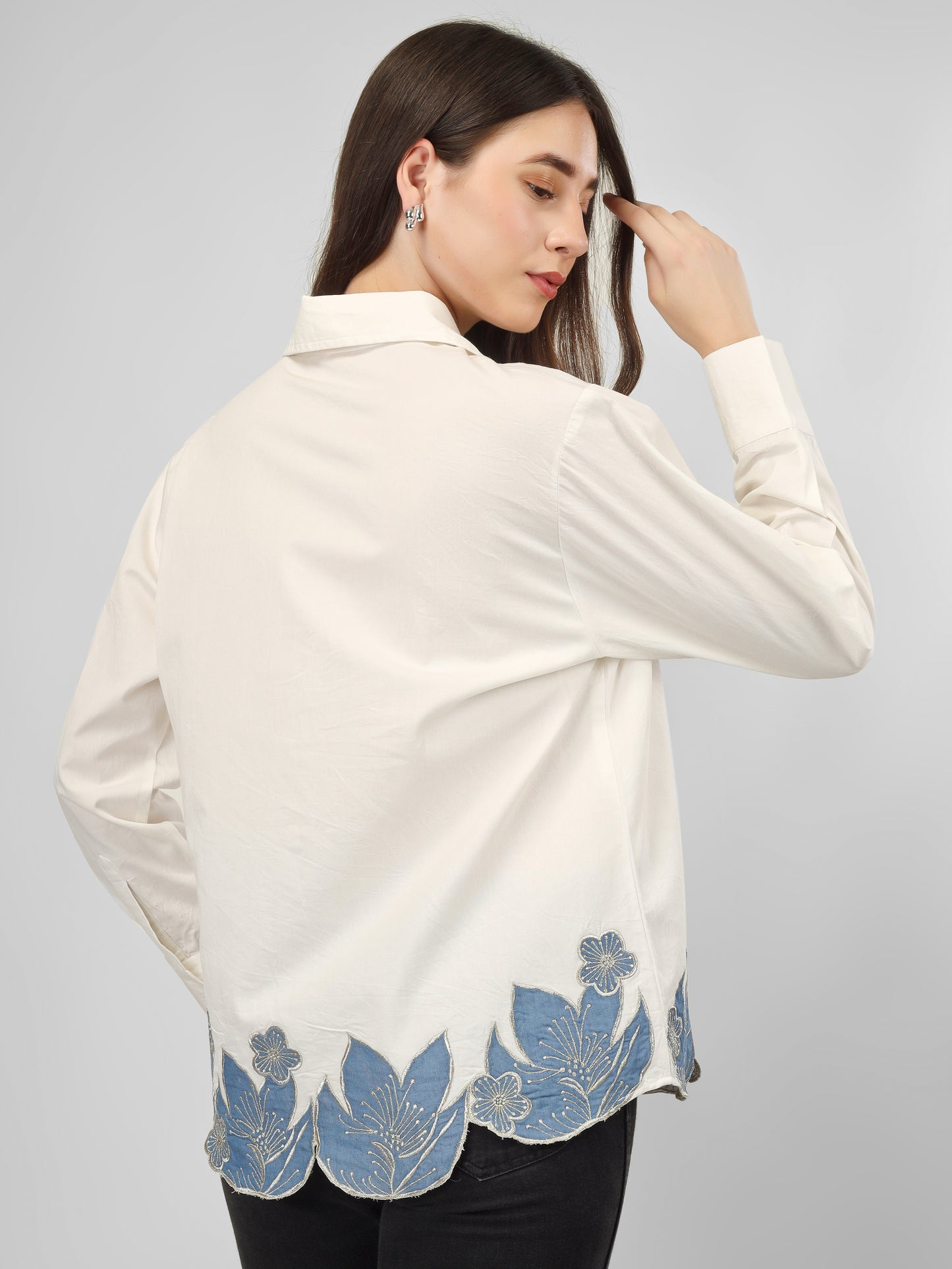 Floral Zari Shirt