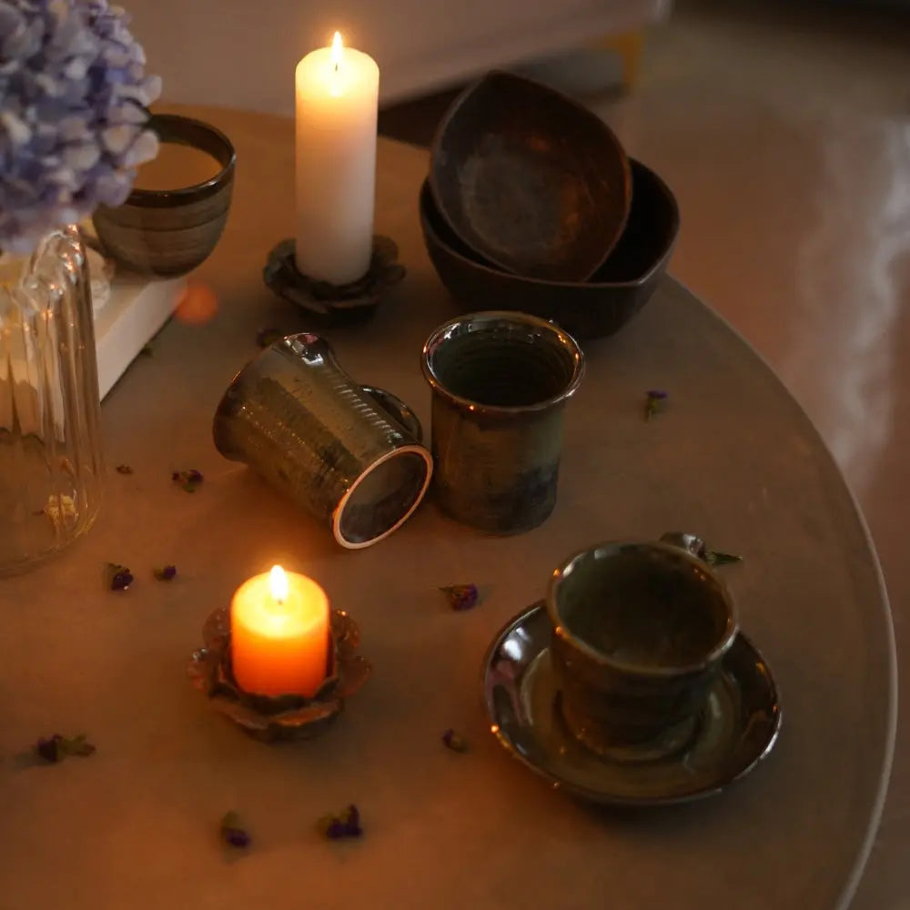 Sage Green Cup & Saucer