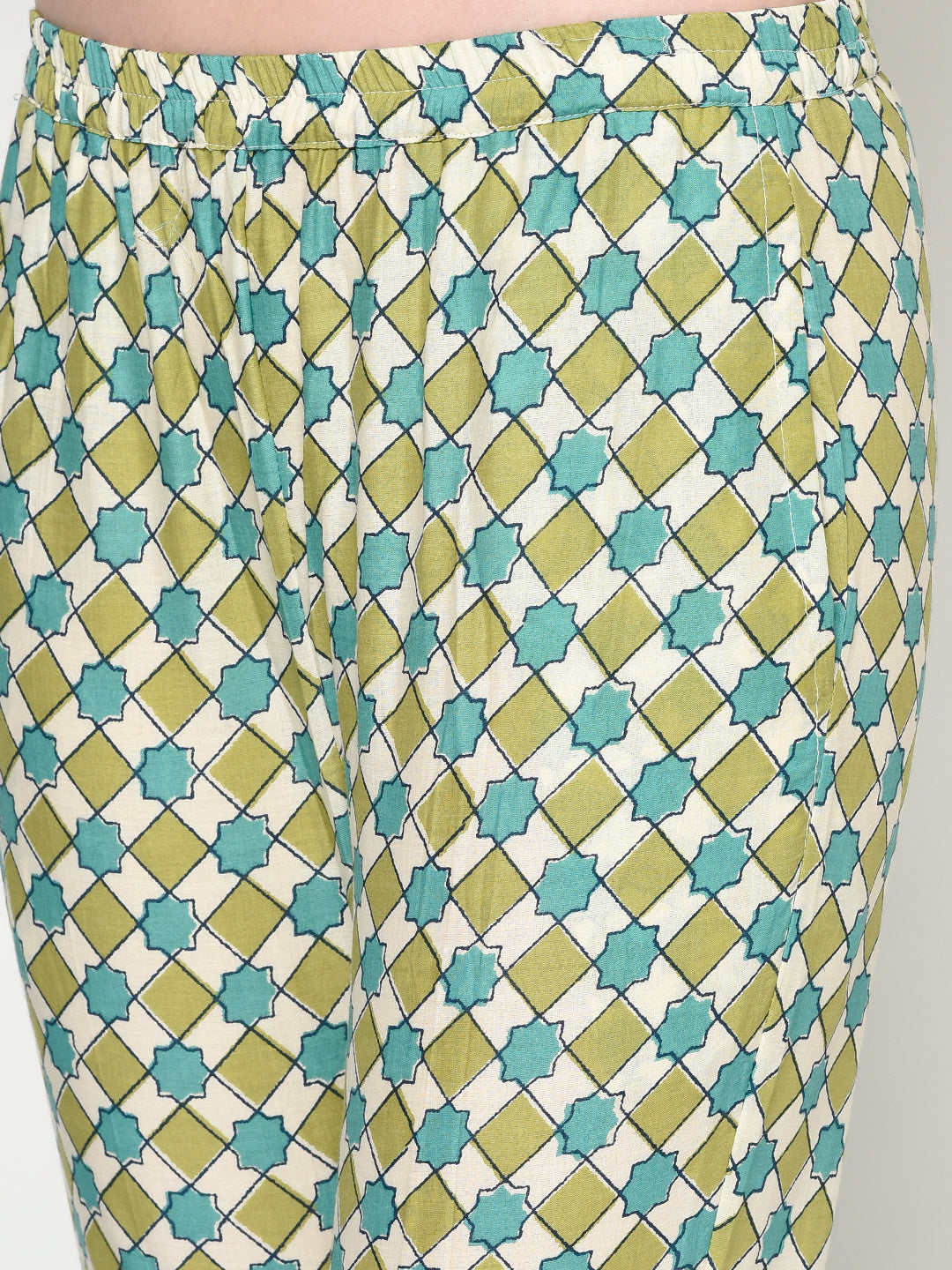 Pure cotton kurta set | Green