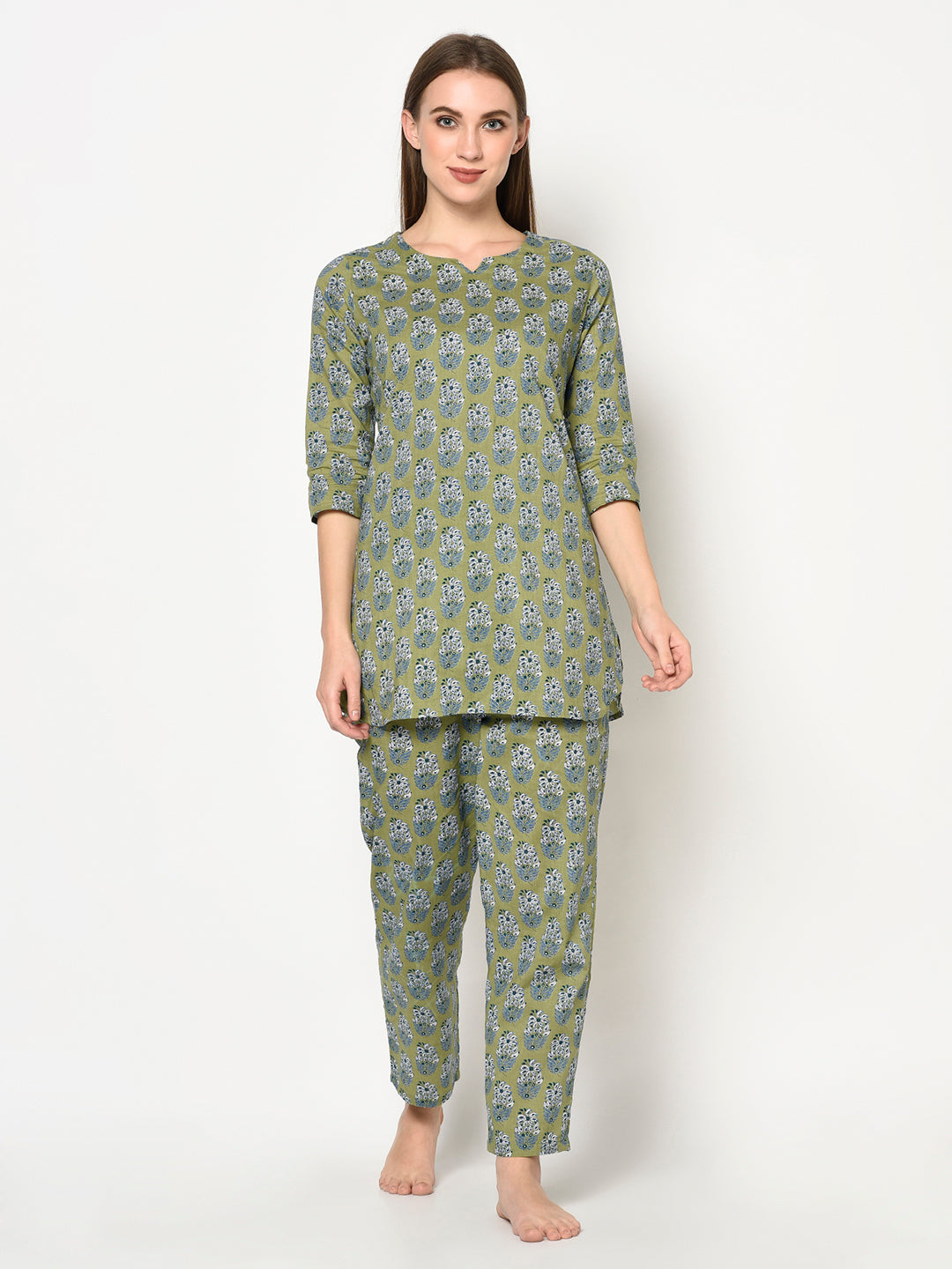 Top and Bottom Set | Blockprint | Ojhas