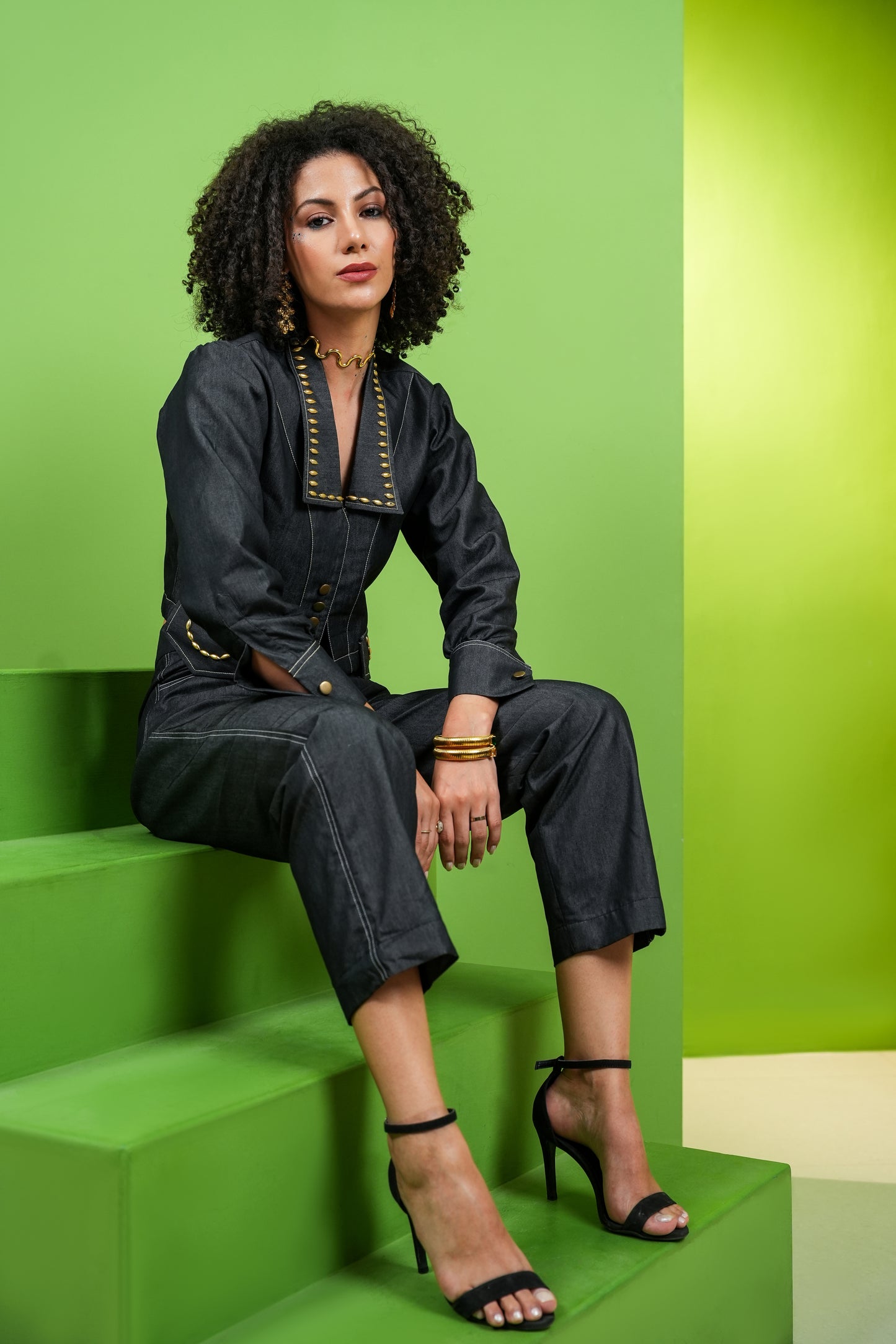 Retro Denim Co-ord Set