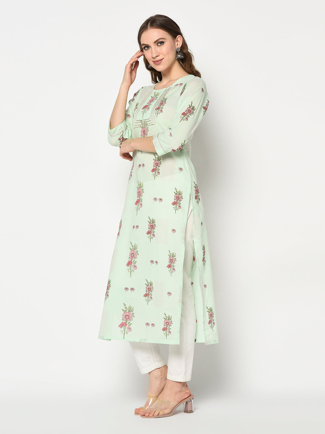 Suhana-Blockprinted gotta kurta