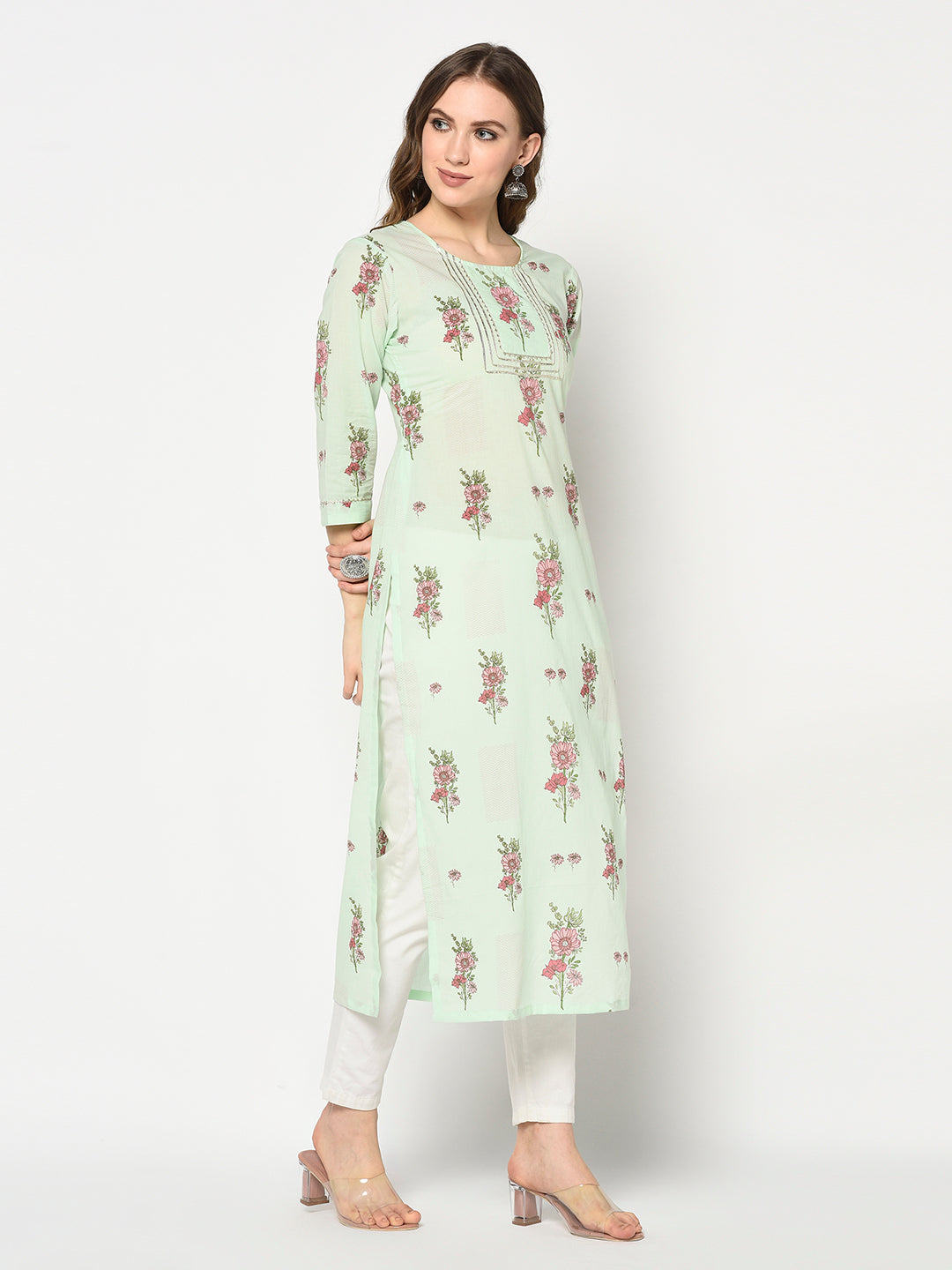 Suhana-Blockprinted gotta kurta