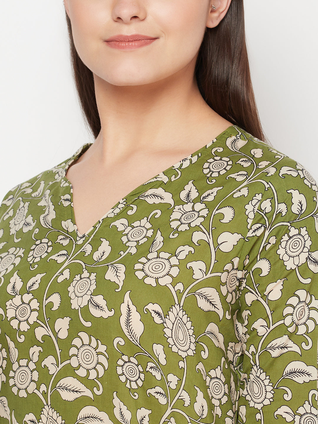 Top and Bottom Set | Blockprint | Sunehri