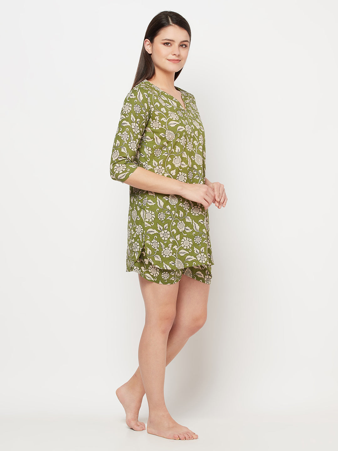 Top and Bottom Set | Blockprint | Sunehri