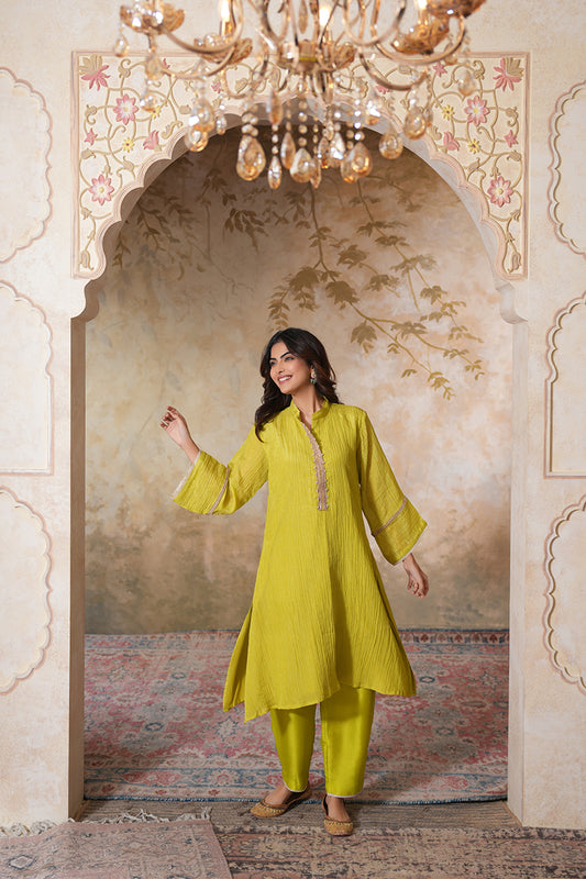 Angoori Tissue Silk Kurta