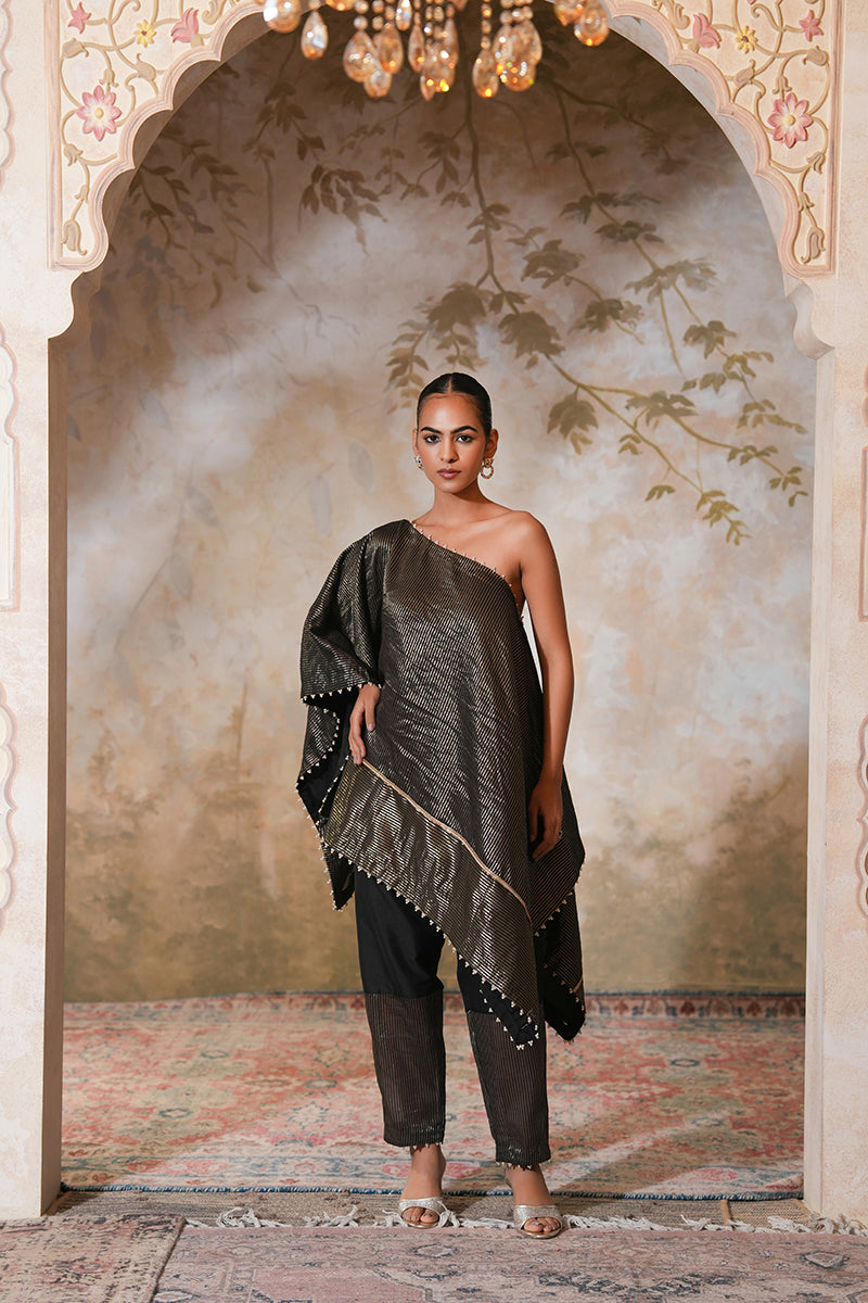 Kohl Tissue Silk Kaftan