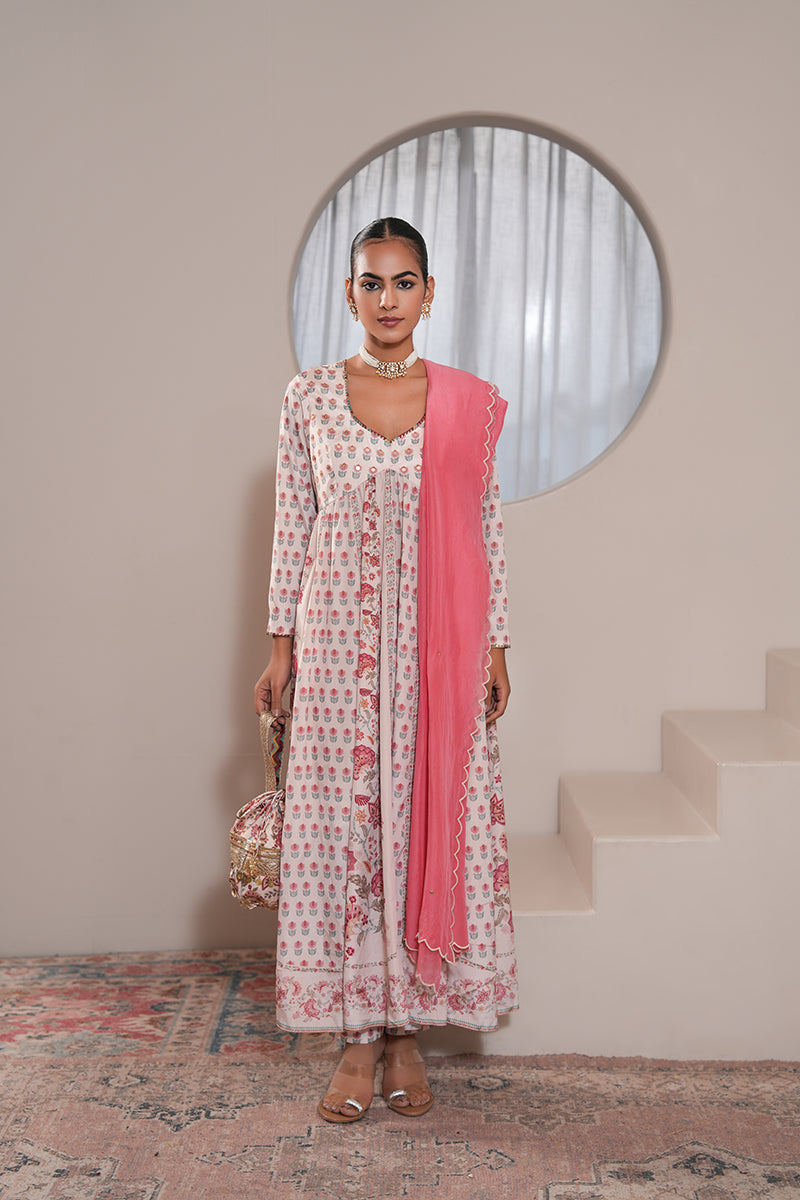 Aaliyah Mehrunissa Anarkali Set With Dupatta