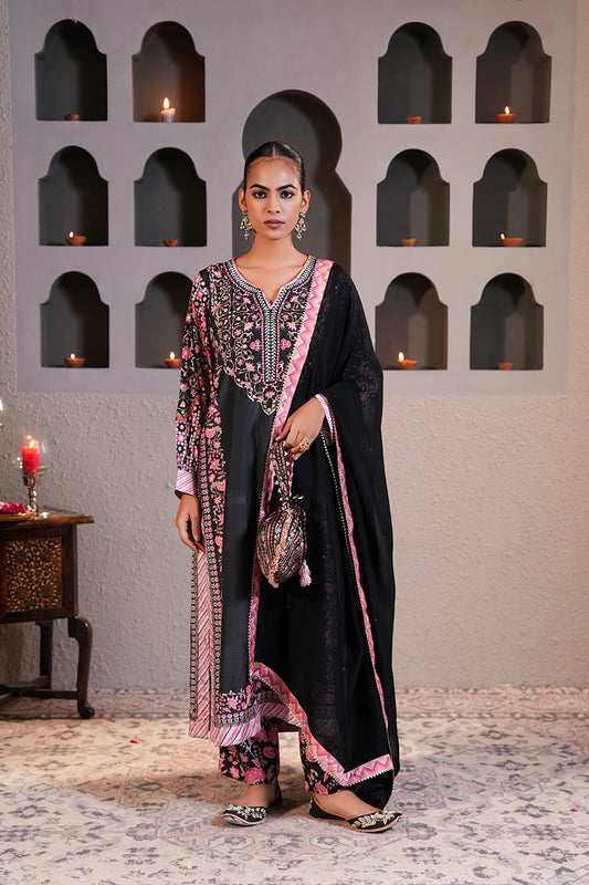 Khwaab Gulabi Kurta Set With Dupatta