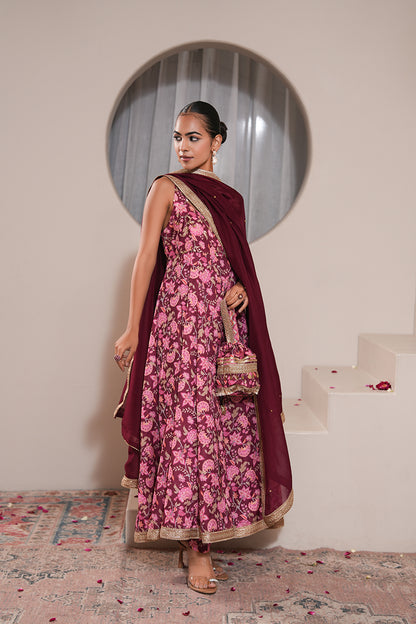 Petunia Gul Anarkali Set With Dupatta