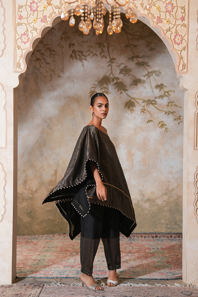 Kohl Tissue Silk Kaftan