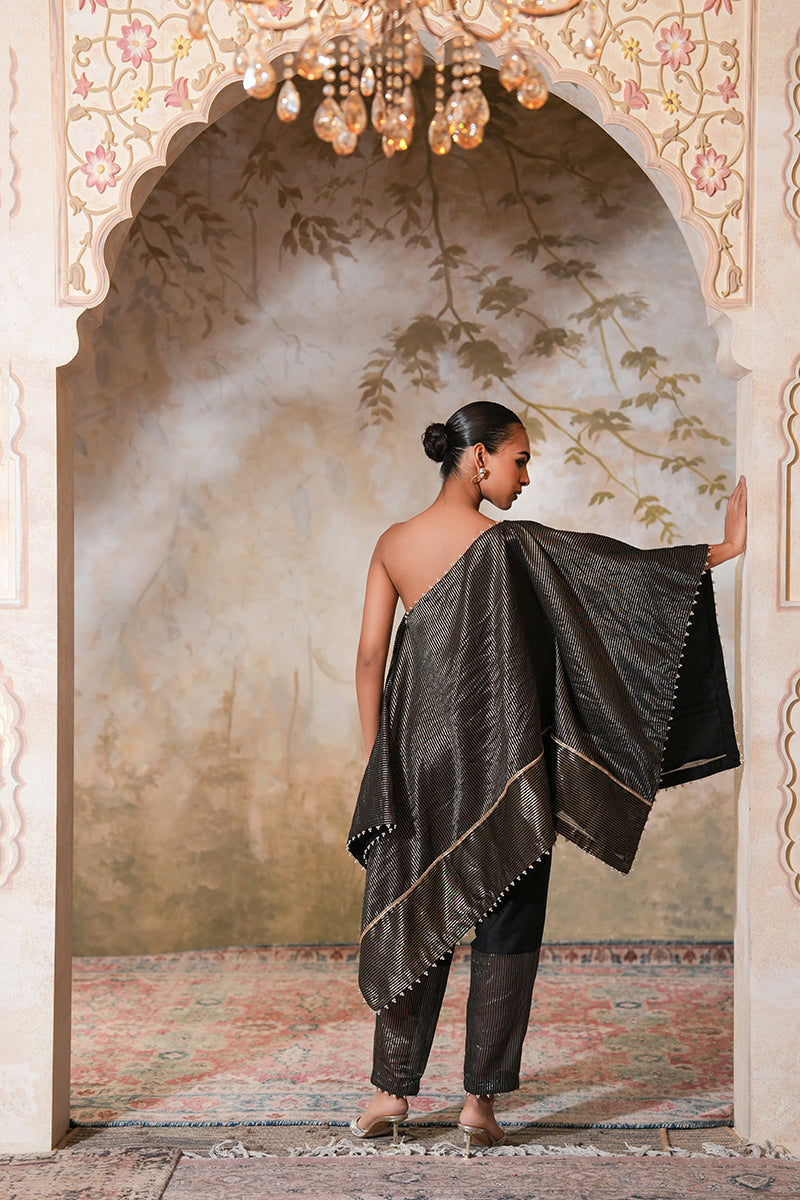Kohl Tissue Silk Kaftan