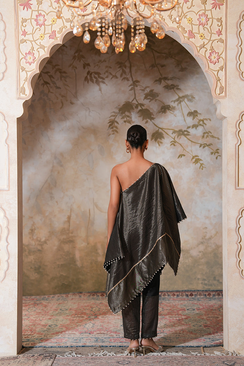 Kohl Tissue Silk Kaftan