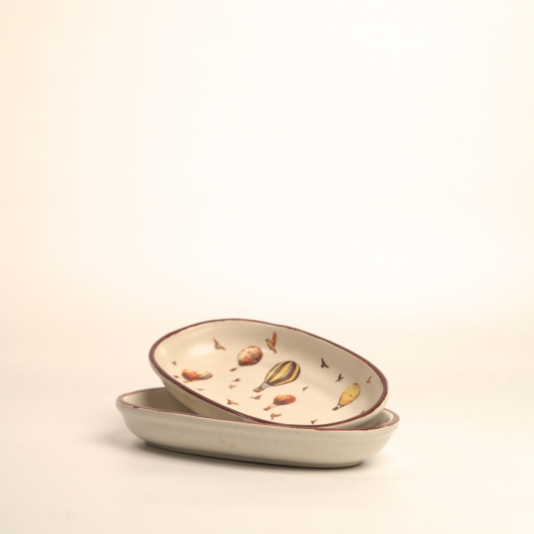 Oval cocktail tray | Offwhite - 1 tray