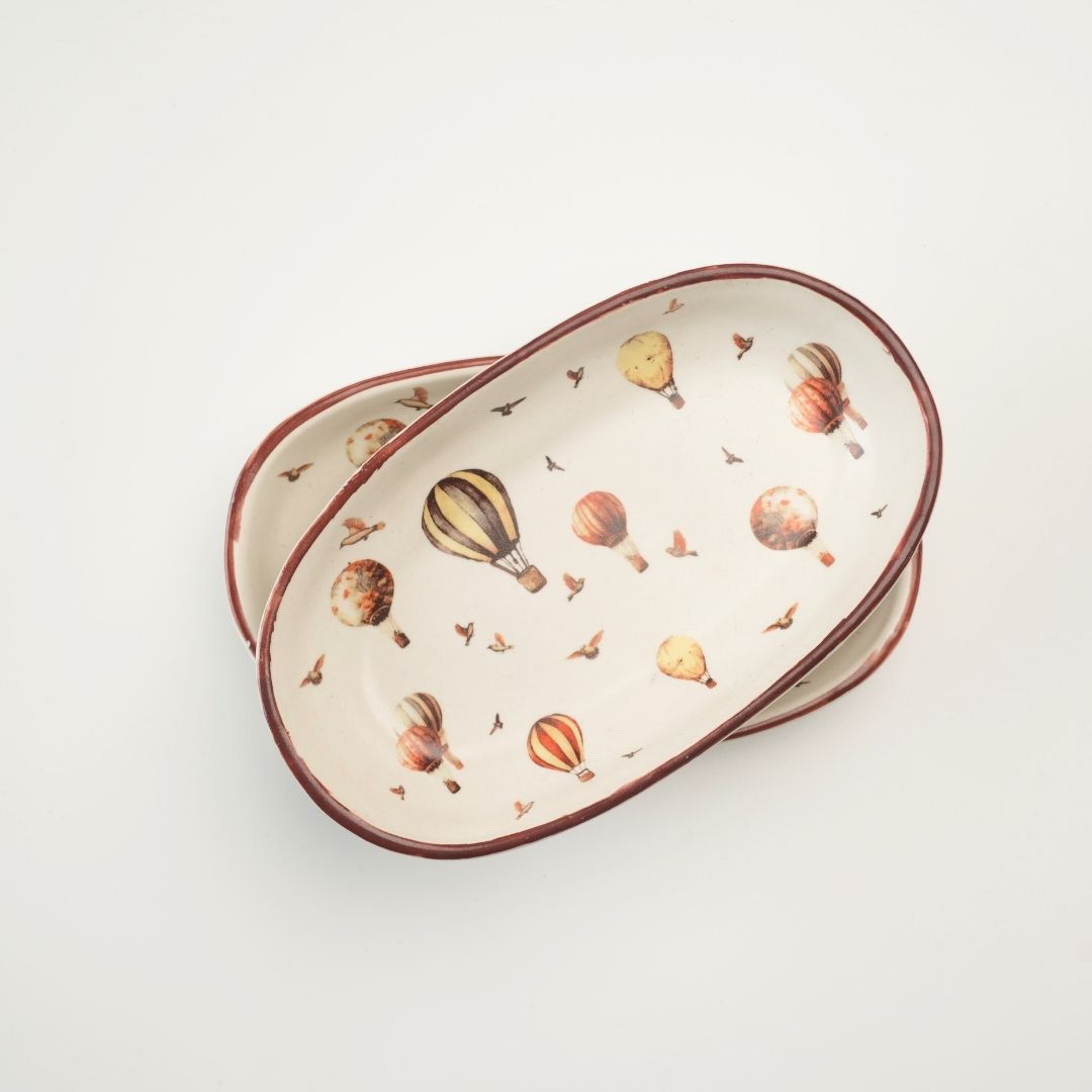 Oval cocktail tray | Offwhite - 1 tray