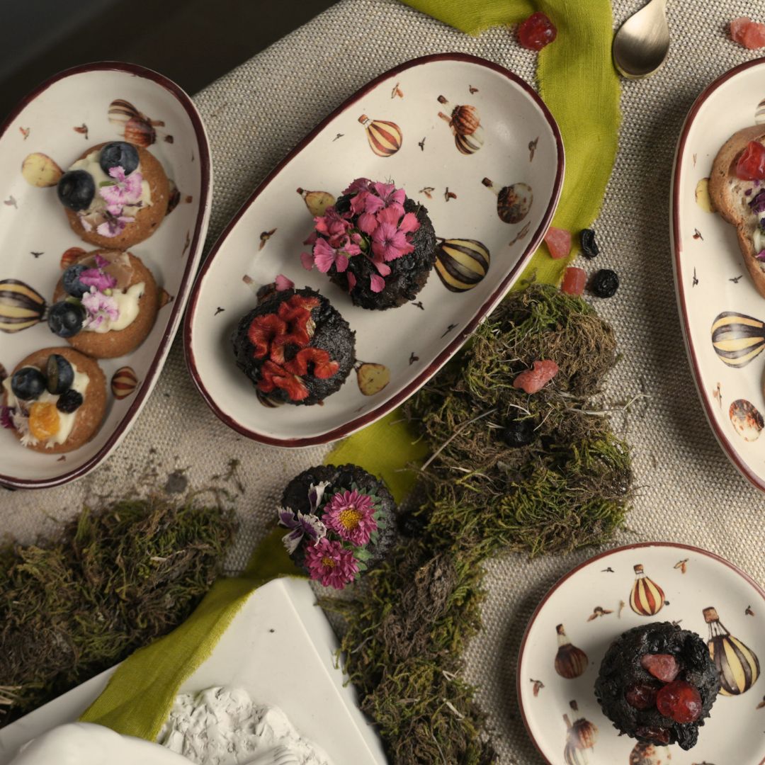 Oval cocktail tray | Offwhite - 1 tray