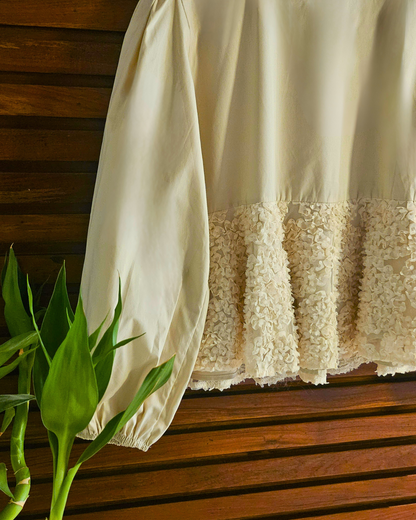 Lace Bloom Cotton Top