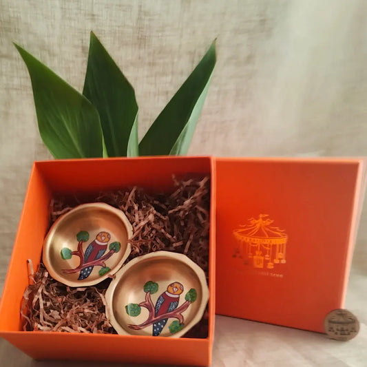 Brass Nut bowl Gift Set | Tota Maina