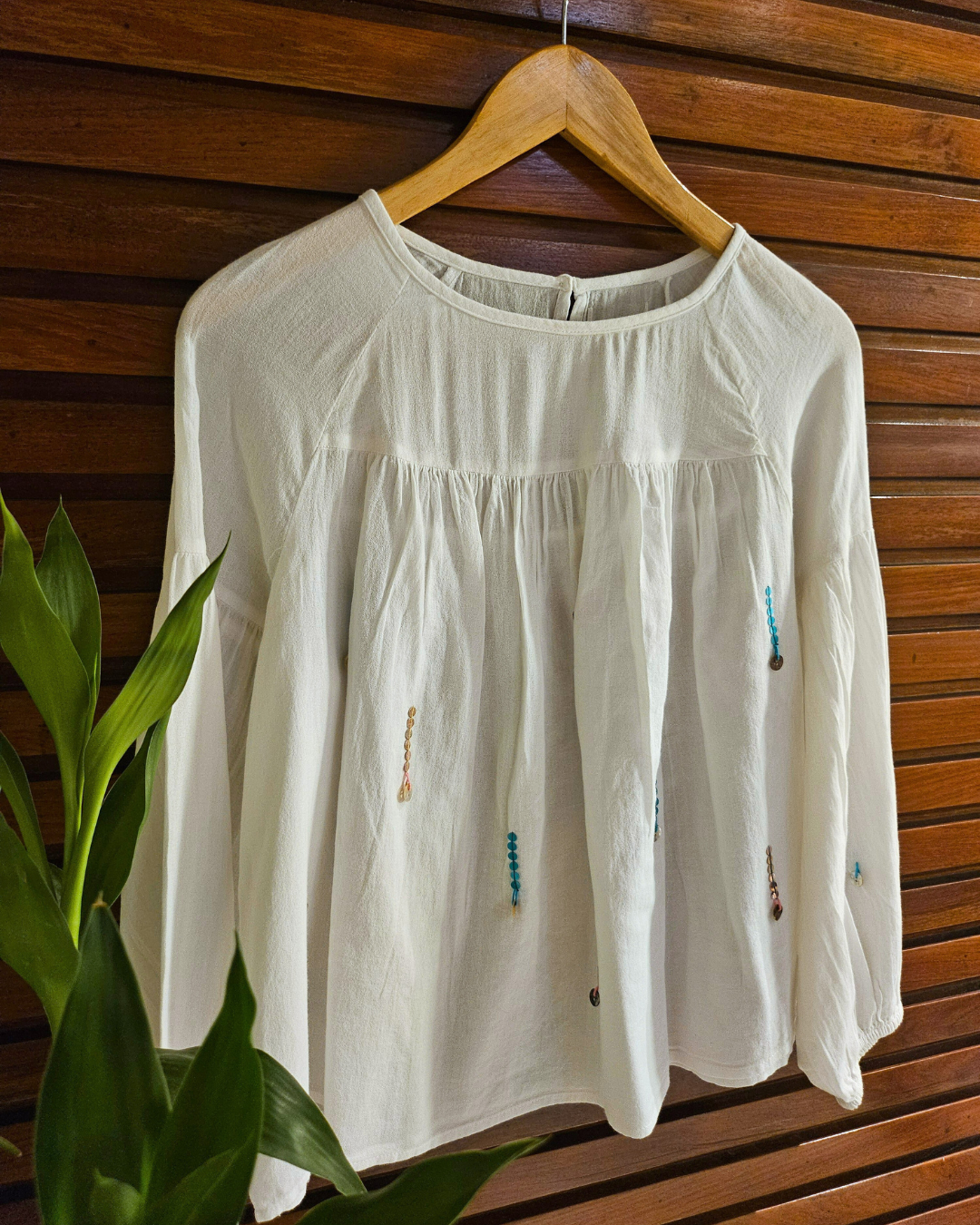 Buy Sequin Shine Cotton Top