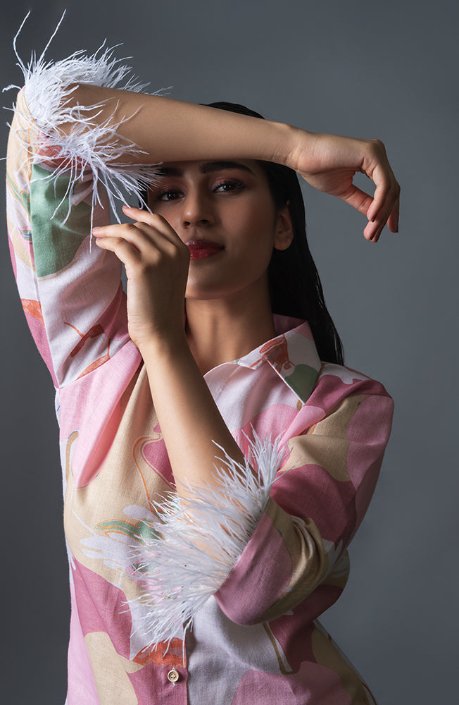 Airy Avian Co-Ord (Pink)