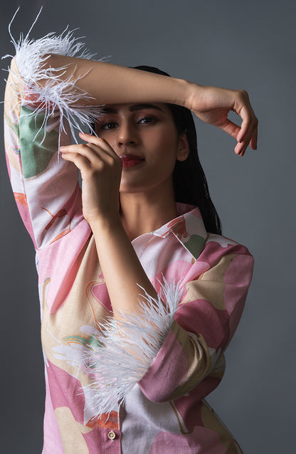 Airy Avian Co-Ord (Pink)