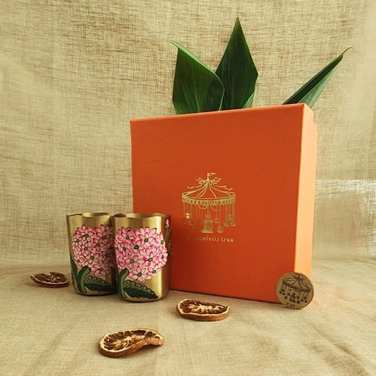 Brass Tumbler Gift Set