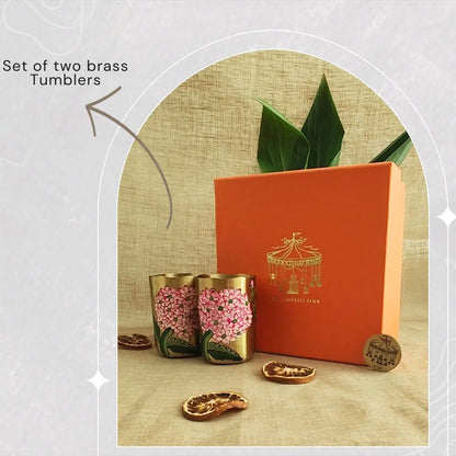 Brass Tumbler Gift Set