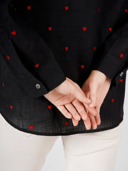 All Hearts Shirt -Black