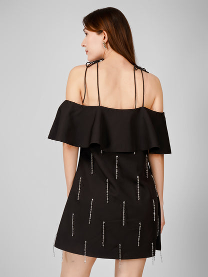 Black Tassel Dress