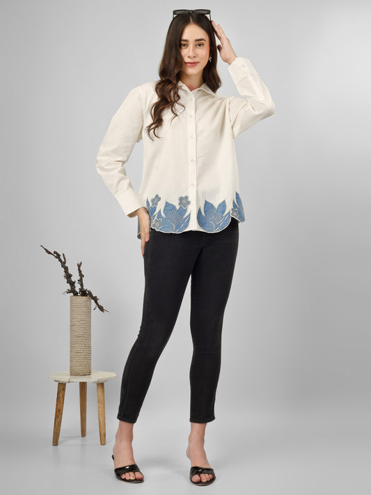 Floral Zari Shirt