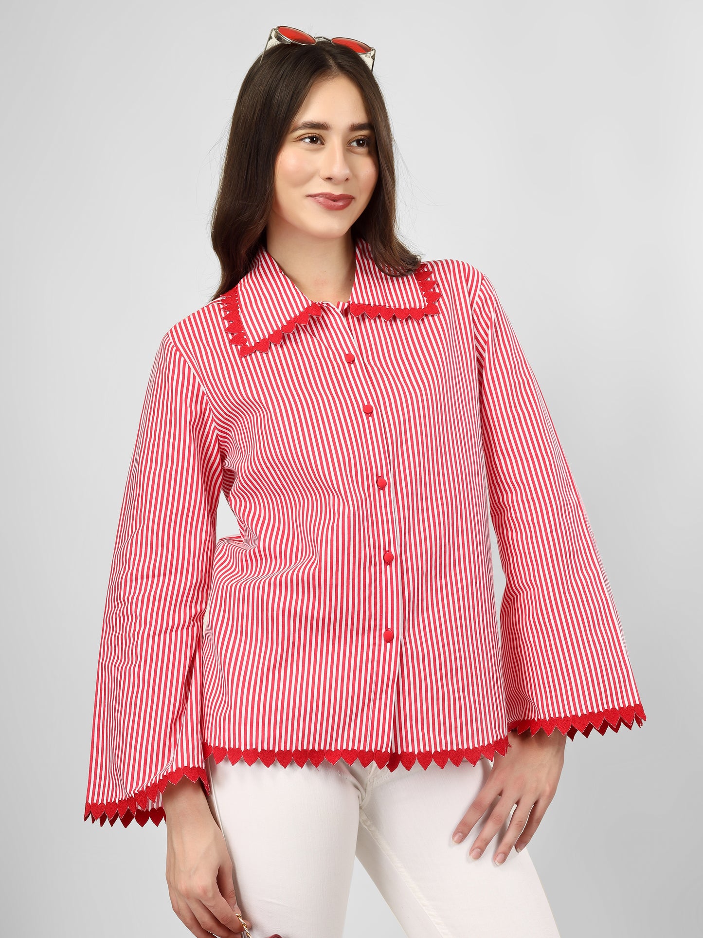 Red Stripe-Red Heart (cut-out)