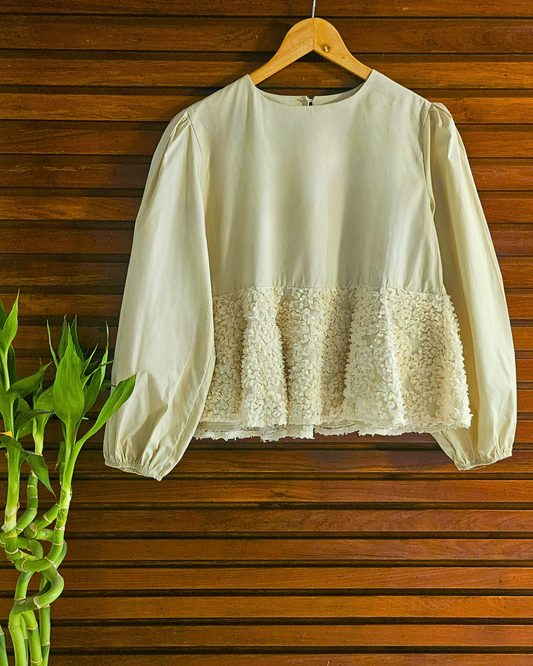 Lace Bloom Cotton Top